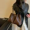 Korean Style Simple Fashion Women Daily Commute Underarm Shoulder Tote Bag
