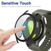 Full Coverage Silicone Case For Samsung Galaxy Watch 7 40mm 44mm Shockproof Scratch Resistant Bumper Screen Protector Accessory