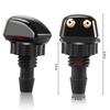 2x Universal Front Windshield Washer Wiper Nozzle Sprayer for Nissan X-trail T32 Rogue Qashqai Teana Altima Murano Juke Almera Sentra