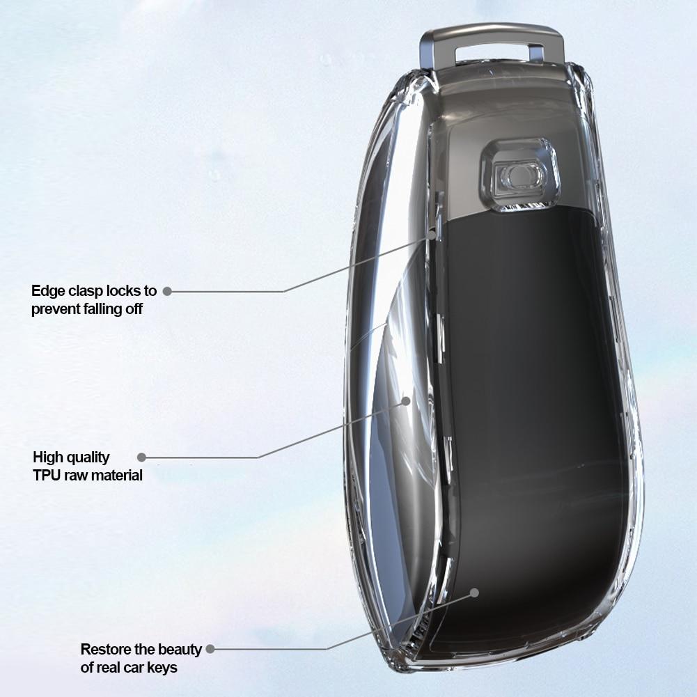 Прозрачный чехол для ключей из ТПУ для Mercedes Benz ECS GLC Class E200 E400 E63 W213 S550 S560 C260 A200, защитная оболочка для ключей