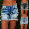 Women Summer Casual Denim Jeans Shorts Women's High Stretch Denim Shorts