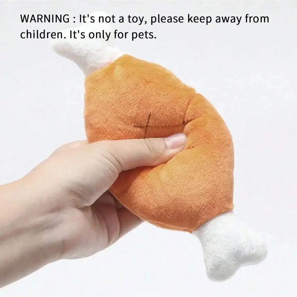 Игрушка пищалка для собак, плюшевая игрушка для домашних животных в форме куриных ножек и кости для маленьких, средних и крупных собак и кошек juguetes para perros