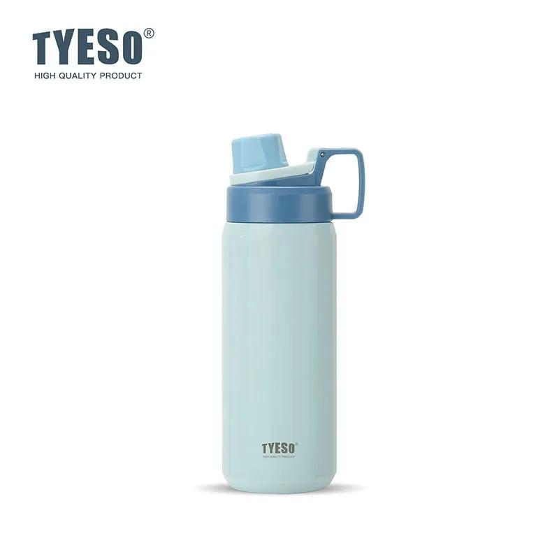 Tyeso Thermos Bottle Stainless Steel Vacuum Flask Travel Cup Outdoor Sports Insulated Leak-Proof Fitness Flask Thermal Mug
