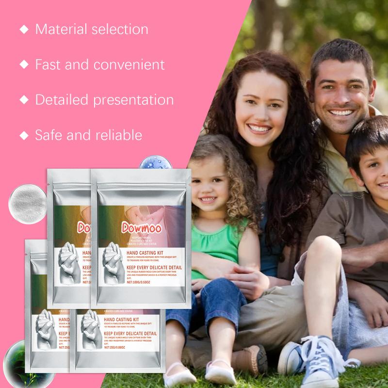 DIY Couple 3D Hand Mold Kit Plaster Casting Set Romantic Memorabilia Gift for Engagement and Anniversary Decor
