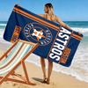Houston Astros Print Beach Towel, Large Soft Quick Dry Towel for Beach Camping Swimming