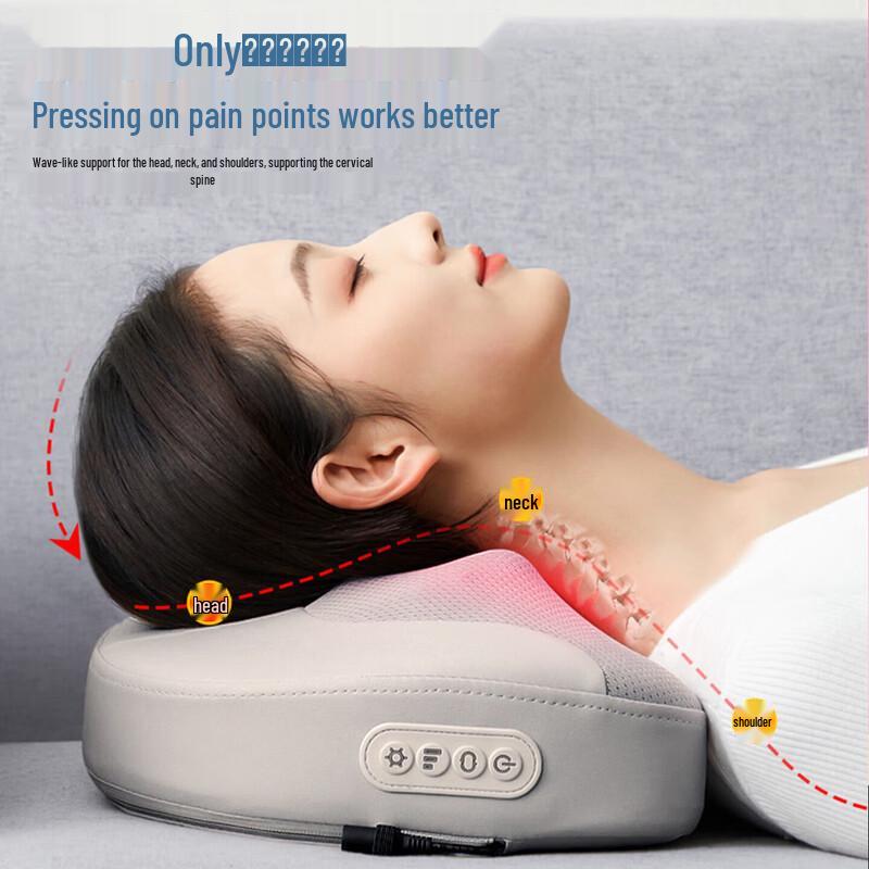 CHIGO 3D Kneading Heat Neck & Shoulder Massager Cushion CN plug (adapter included)