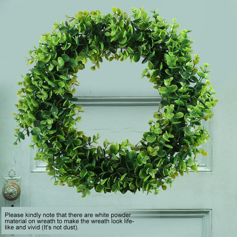 40cm Door Hanging Wall Window Flower Green Leaf Wreath Home Wedding Party Decor