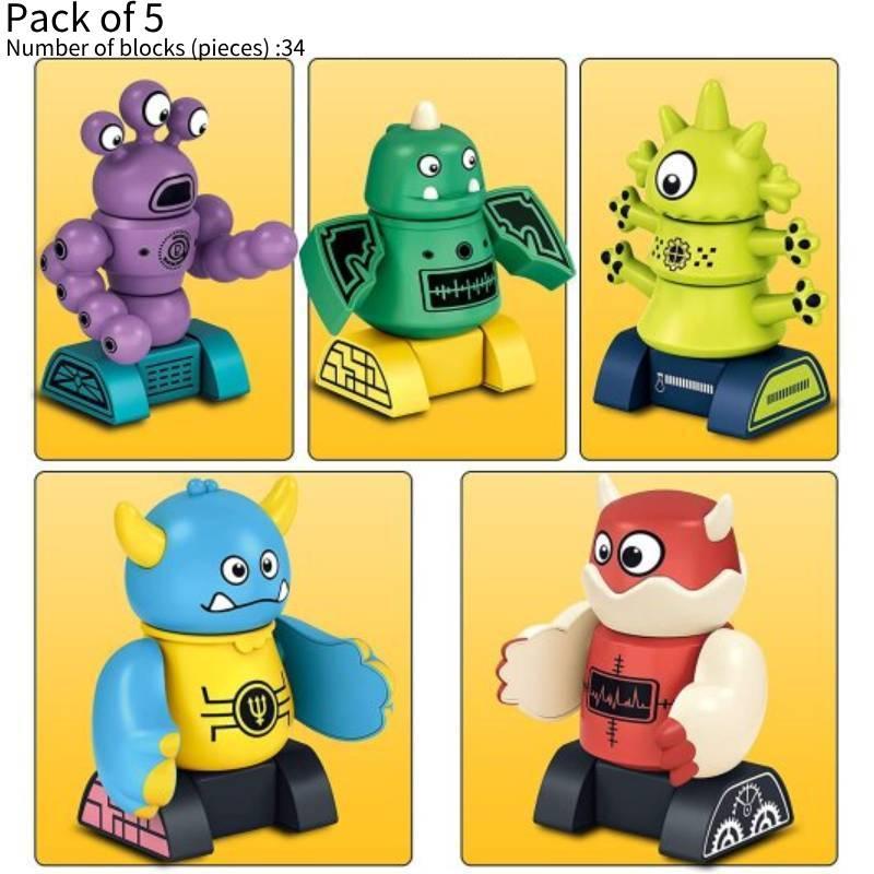 Магнитный летающий диск игрушка-монстр для детей 3-6 лет набор для сборки самолета сделай сам с магнитными блоками пластиковый материал размер 38*33*7,6 см