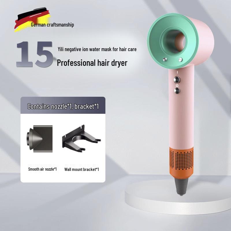 Профессиональный фен высокой мощности: Постоянная температура, бесшумный дизайн для ухода за волосами в отелях и супермаркетах.