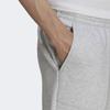 Adidas Embroidered Logo Solid Color Mid Rise Loose Fit Fleece Lined Cuffed Pants Knitted Sweatpants Men's Gray (Unisex) Knitted Sweatpants
