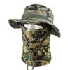 Camouflage Round Brim Hat & Balaclava Set: Sun Protection for Summer Mountain Climbing