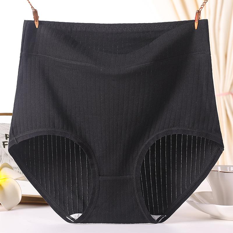 Большие размеры женские хлопковые трусики с высокой талией для мам на год жизни красные