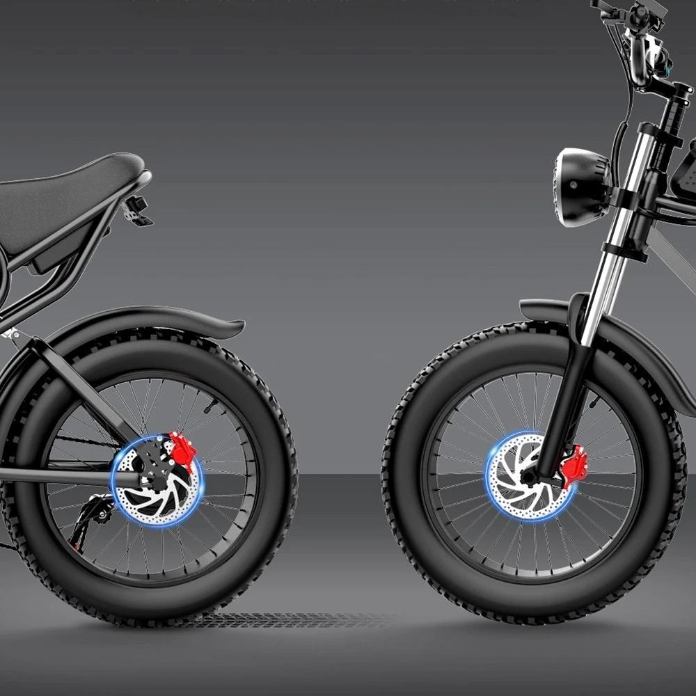 Электровелосипед для взрослых Ridstar Q20 1000 Вт, двигатель 48 В, 20 Ач, аккумулятор, максимальная скорость 40 км/ч, максимальный запас хода 120 км