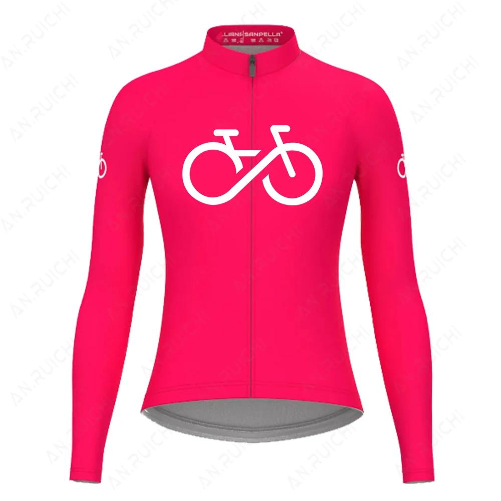 Autumn Long Sleeves Cycling Jerseys Breathable Quick Dry Bicycle Jersey Womens Outdoor Sport Mountain Road Bike Cycling Clothing