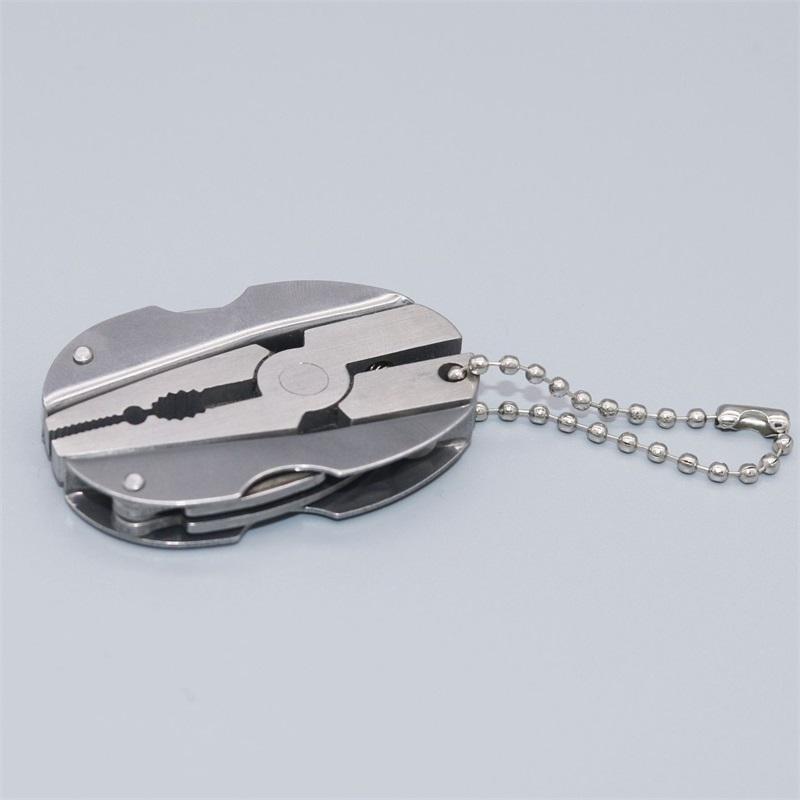 Портативные многофункциональные складные плоскогубцы из нержавеющей стали, складной нож, брелок, отвертка, мини-плоскогубцы Turtle Back Pliers