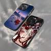 Аниме N-Нана Для iPhone 17,16,15,14,13,12,11,Mini,Pro,E,SE4,XS,MAX Черный Ударопрочный Конфетный Матовый Чехол