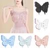 1Pc Butterfly Decoration New Chinese Style Thin Mesh Fabric Fresh Clothing Decoration Fairy Gas Dance Costume Accessories Drill