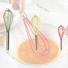 Factory Custom Stainless Steel 304 Egg Beater Cream Whisk Mixer 10 Inch Yellow Silicone