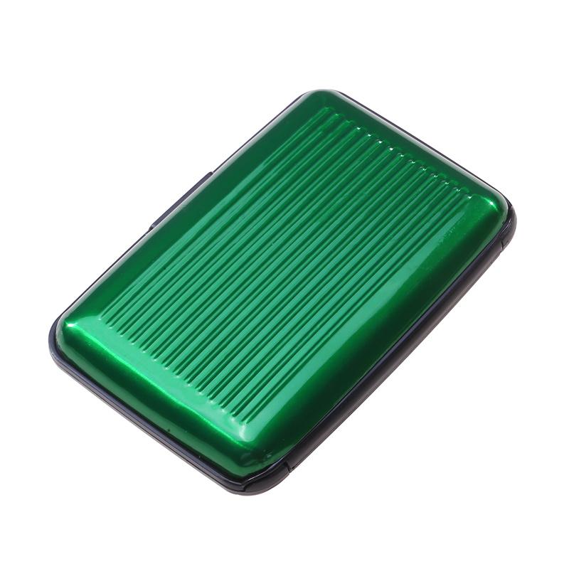 8 слотов RFID держатель для кредитных карт протектор алюминиевый металлический кошелек для кредитных карт держатель для визитных карточек для мужчин и женщин Подарочная коробка