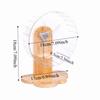 Adjustable Height Hamster Exercise Wheel Wooden Stand Hamster Running Stand  Easy To Disassemble
