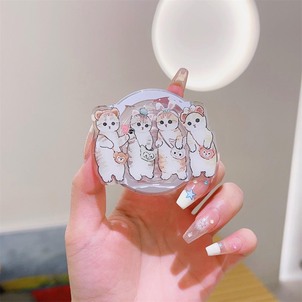 Корейский милый мультфильм для Magsafe Магнитный телефон Griptok Grip Tok Подставка для iPhone 15 Складной беспроводной зарядный чехол-держатель Кольцо-подставка