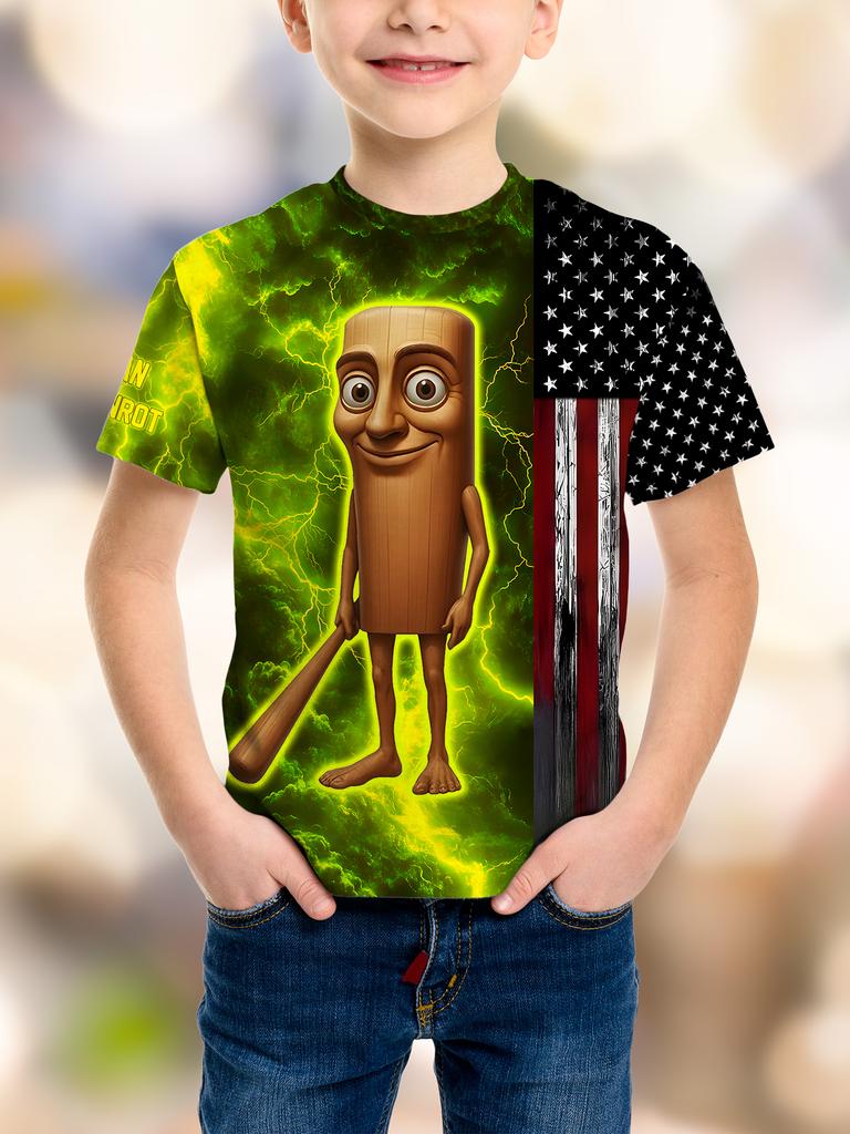 Модная Игра Пиксельная День Рождения 3D Печать Детская Футболка Юмор Смешной Мальчики Новинка Подарок Короткий Рукав Te