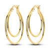 Original 925 Silver Hoop Gold Earring For Woman Heart Star Moon Zircon Pendientes Fashion Jewelry