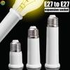 White E27 To E27 Extender 65mm/95mm/120mm Light Bulb Adaptor Bayonet Lamp Holder Base