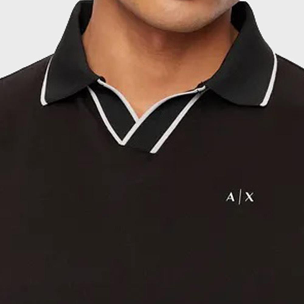ARMANI EXCHANGEAE SS23 Polo Shirt Men's Black 3RZFFC-ZJDFZ-1200