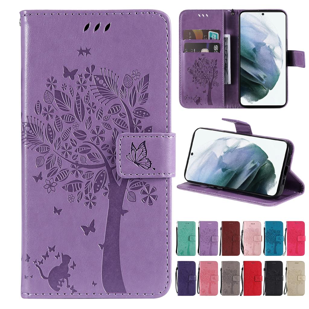 Leather Flip Phone Case For Samsung Galaxy A3 A7 2016 A5 2017 A6 A8 A9 Note 3 4 5 8 9 10 Plus 20 Ultra Wallet Bracket Cover