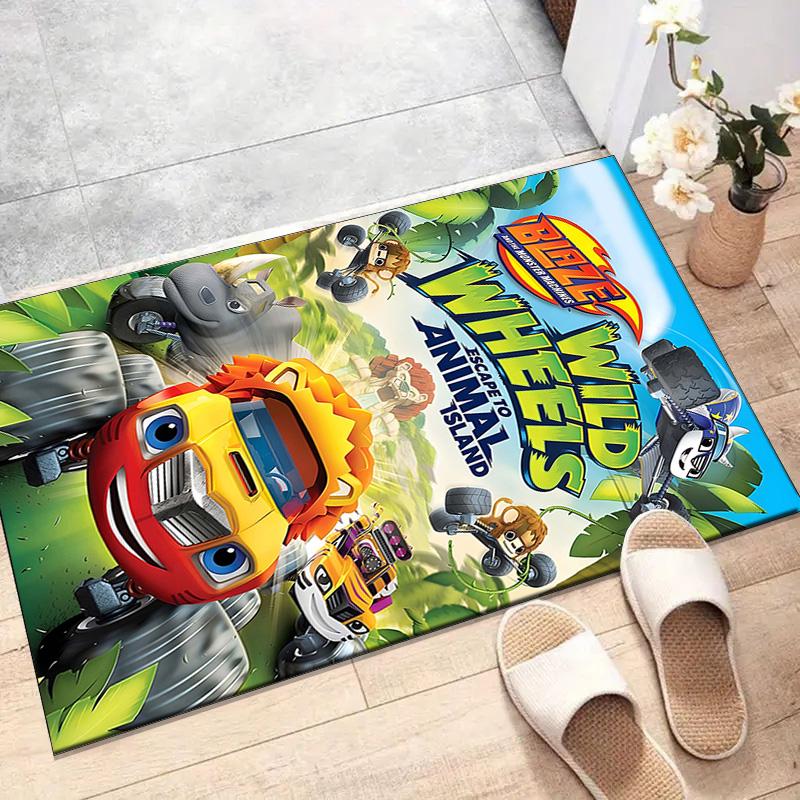 1pc Blaze and the Monster Machines (2) Design Printed Area Rug Carpet for Bedroom Living Room Home Decor Rugs Mat Non Slip Mat Rug for Bedside