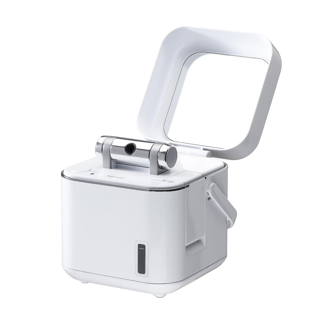Twin Bird Face Steamer Facial Beauty Device Ion Steam Compact with Mirror Tap Water OK Pore Care Nozzle Adjustable White SH-2786W