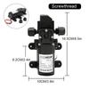 Electric Water Pump Black Micro High Pressure Diaphragm Water Sprayer Car Wash 12 V Adapter Agricultural DC12V 72W 120PSI 5L/MIN