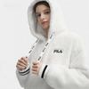 New FILA Velvet feel Coat Women's Cloud White F11W449501FWT