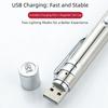 USB Recharging Nurse Flashlight Yellow/White Lights Dual Light Pen Light  EMT Equipment