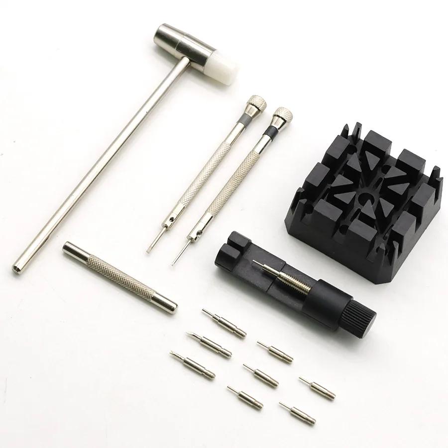 Набор инструментов для ремонта часов Инструмент для удаления штифтов звеньев браслета, ремешка, цепочки, регулировщик для профессиональных часовщиков