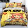Japan Anime SPY×FAMILY Cartoon Comforter Bedding Set,Duvet Cover Bed Set Quilt Cover Pillowcase,king Queen Size Bedding Set Boys