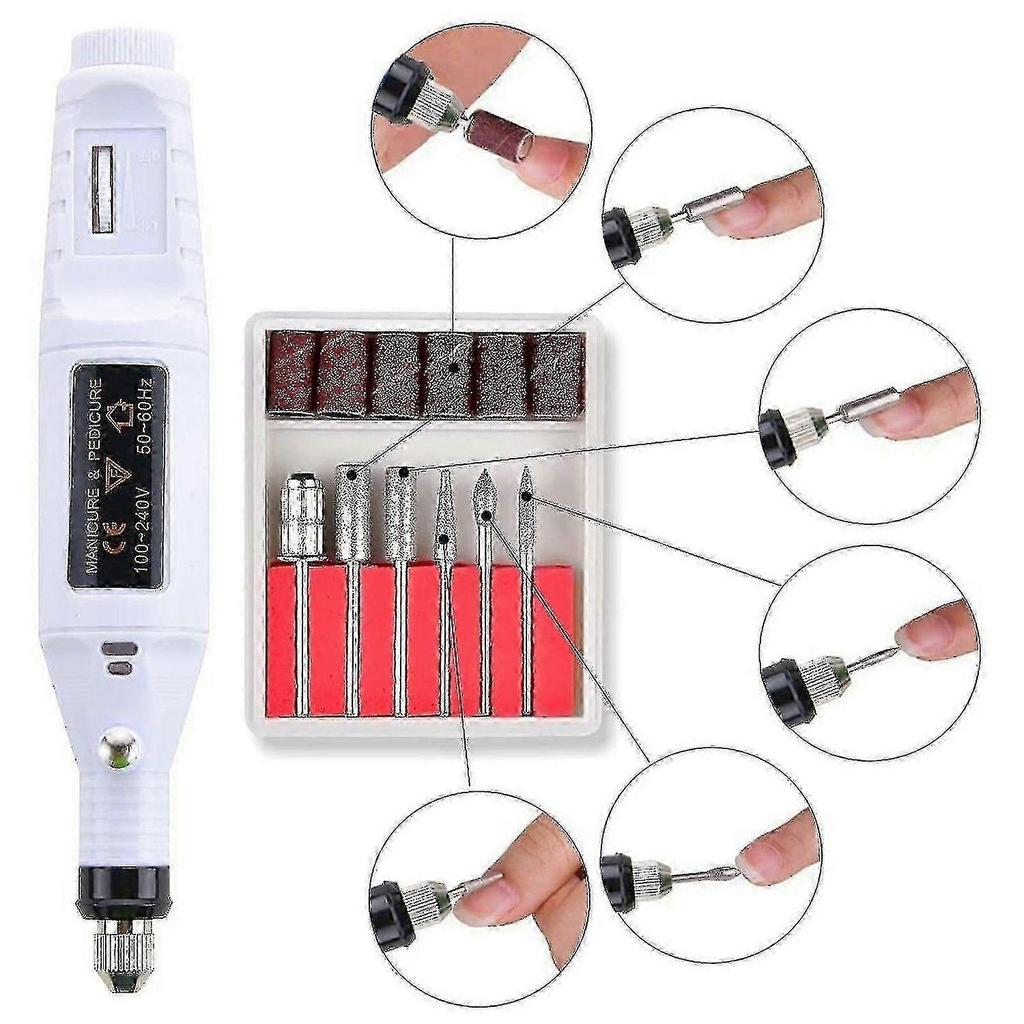 Toe Nail Grinder For Thick Toenails Set Manicure And Pedicure Professional New 25-26