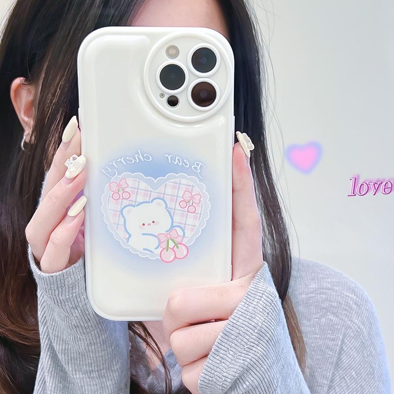 Zhitai Air Cushion Protective Case for iPhone 15 Pro, Compatible with 12/11/14, Cartoon Design