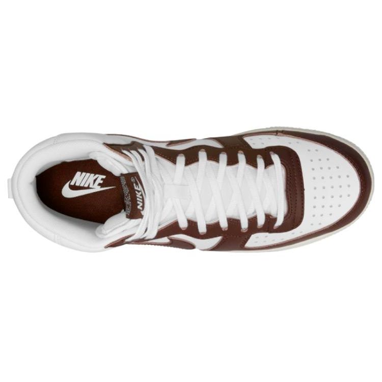 Nike Мужские кроссовки Terminator High Cacao Wow коричнево-белые с парусом FJ4199-100