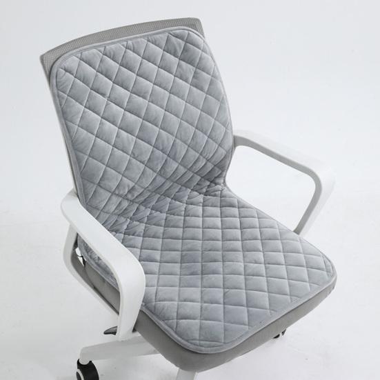 Plush Seat Cushion with Adjustable Design Soft Comfortable Chair Pad Removable Foldable Backrest Cushion