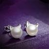 Sophisticated Cat Ear Studs Stylish Cat Earring Jewelry for Fashions Enthusiasts