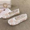 Mesh Ballet Flats Women Square Toe Daily Loafers Breathable Flats Driving Shoes Sneakers Boat Shoes Woman Flats