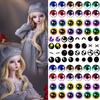 50pcs/25Pairs 6/8/10mm Time Gem Toy Dinosaur Animal Eyes Glass Dolls Eyes Doll Eyeballs DIY Crafts