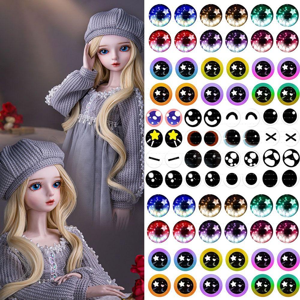 50pcs/25Pairs 6/8/10mm Time Gem Toy Dinosaur Animal Eyes Glass Dolls Eyes Doll Eyeballs DIY Crafts