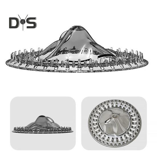 10 шт. Пластиковые заглушки для волос в сливном отверстии для пола, сетчатые крышки, простая установка, средство для домашнего обслуживания