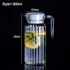 Transparent Water Bottle Heat-resistant Juice Cold Water Bottle New Coffee Milk Pot