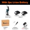 1200W 6Inch 88V Mini Electric Chain Saw With Digital Display Battery Indicator Rechargeable Woodworking Tool For Makita 18V Battery