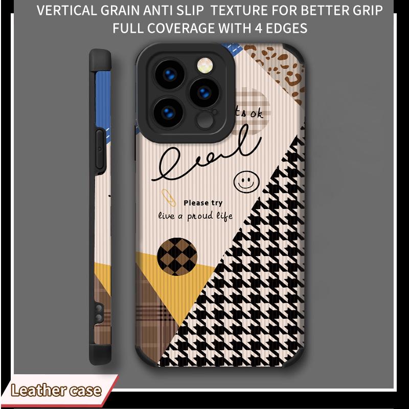 Персонализированный стильный кожаный мягкий силиконовый чехол с принтом для телефона, задняя крышка с полной защитой объектива камеры