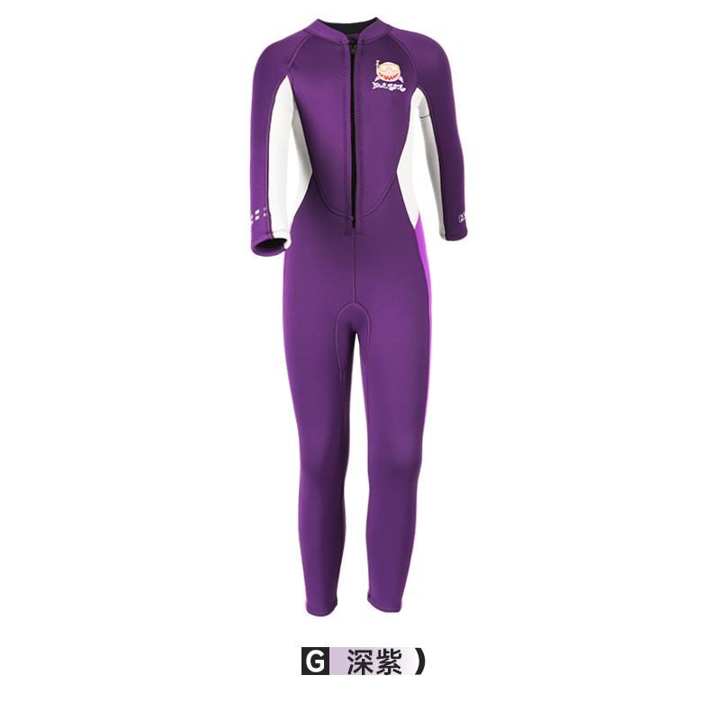 Kids 2.5mm Neoprene Wetsuit Full Suit Front Zip Warm Winter Swimming Dive Surf Girls
